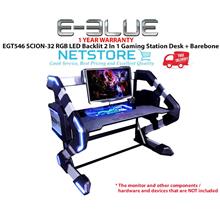 E-BLUE EGT546 SCION-32 RGB LED Backlit 2 In 1 Gaming Desk + Barebone