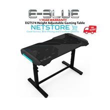 E-BLUE EGT574 Height Adjustable Gaming Table - Black