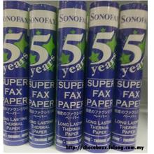SONOFAX 5 YEARS SUPER FAX THERMAL PAPER (210X30X1/2')