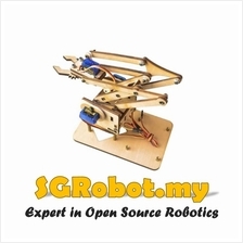 Arduino DIY MeArm 4DOF Wooden Robotics Robot Arm Kit