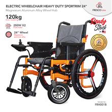Fresco Electric Wheelchair Sportrim 24&quot; / Kerusi Roda Elektrik