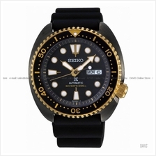 SEIKO SRPD46K1 Men's Prospex Automatic Turtle Black Gold Diver RSB SE