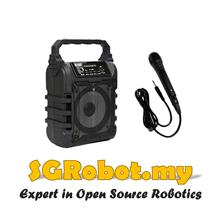 Portable Wireless Bluetooth Karaoke Speaker - Free Microphone