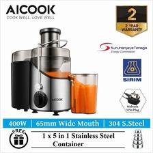 Aicook AMR526 65MM Wide Mouth BPA-FREE S.Steel Centrifugal Juicer)