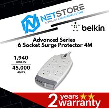 Belkin Advanced Series 6 Socket Surge Protector 4 Meter F9S620sa4M