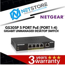 NETGEAR 5-Port Gigabit Ethernet Unmanaged PoE Switch (GS305P)