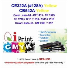 Qi Print HP CE322A 128A CP1525 CM1312 YELLOW Toner Compatible *Sealed*