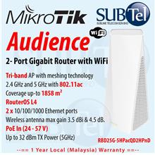 Mikrotik Audience - Gigabit WiFi Mesh Router RBD25G-5HPacQD2HPnD AP