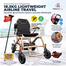 Fresco Electric Wheelchair Lightweight 18kg Aluminum Motorized