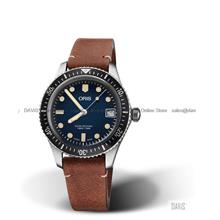 ORIS 0173377474055-0751745 Men's Divers Sixty-Five Auto Leather Blue