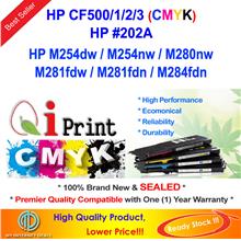 Qi Print HP 202 CF500 501 502 503 For M254 M280n M281 Color Toner CMYK