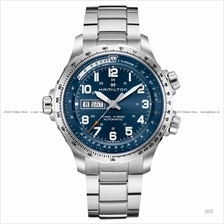 HAMILTON H77765141 Khaki Aviation X-Wind Day Date Auto Bracelet Blue