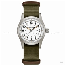 HAMILTON H69439411 Khaki Field Mechanical 24-hr Nato Textile Green