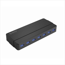 ORICO 7-USB3.0 WITH ADAPTER USB HUB (H7928-U3-UK-BK) BLACK