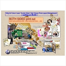  A4 160g Colour Laser Double Sided  High Glossy Photo paper