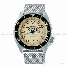 SEIKO SRPD67K1 Men's SEIKO 5 Sports Automatic Mesh Bracelet Cream