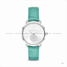 MICHAEL KORS MK2720 Women's Portia 2-hand Glitz Leather Turquoise
