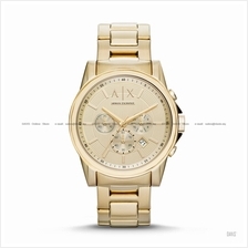 A|X ARMANI EXCHANGE AX2099 Men's Outer Banks Chronograph Bracelet Gold