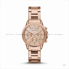 A|X ARMANI EXCHANGE AX4326 Lady Banks Chrono Glitz Bracelet Rose Gold