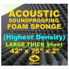 Grade AA ACOUSTIC SoundProofing FOAM SPONGE Large Thick Sheet