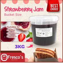 3KG Strawberry Spread Premium Choice Paste Desserts Waffle Baking Cake