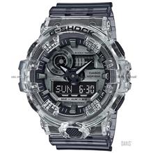CASIO GA-700SK-1A G-SHOCK Digital Semi-transparent Resin Black SC