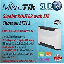 Mikrotik Chateau LTE12 RBD53G-5HacD2HnD-TC&amp;EG12-EA Gigabit Router AP