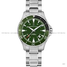 HAMILTON H82375161 Khaki Navy Scuba Auto 24-hr Date SS Bracelet Green