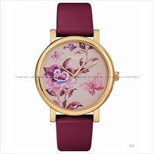 TIMEX TW2U19200 (W) Full Bloom 38mm Leather Strap Burgundy