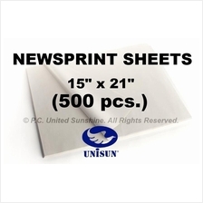 CHEAP x500 pcs. NEWSPRINT PAPER Sheets 15” x 21” for Pack or Sketch