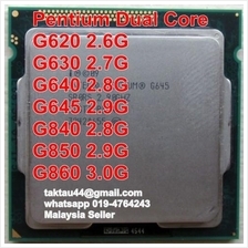 Intel G620 G630 G640 G645 G840 G850 G860 LGA 1155 Socket CPU Processor