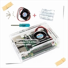Transparent Clear Case with Cooling Fan For Raspberry Pi 2 & Pi 3