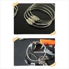 Stainless Steel Wire Keychain Ring Cable