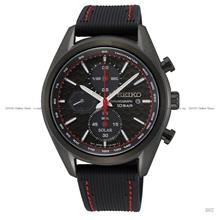 SEIKO SSC777P1 Men's Criteria Chronograph Solar Silicone Strap Black