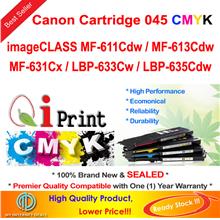 Qi Pint Canon CRG 045 Color Toner MF611 613 631 LBP-633 635 CMYK Toner
