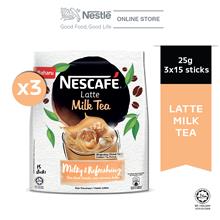 NESCAFÃ‰ Latte Milk Tea 15 Sticks 25g Each x3 packs