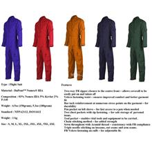PPE Safety Apparel Flight Suit Nomex IIIA 150Gm FR S to 6XL FS01XX SWS
