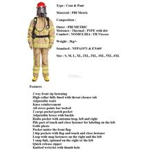 PPE PBI Metrix Fireman Fire Fighting Suit FR S to 6XL FF02XX SWS