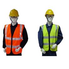 Safety Vest Poly Tricot 2 Horizontal 2 Vertical Reflector Front  Back