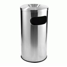 Stainless Steel Litter Bin C/w Ashtray Top RAB050A
