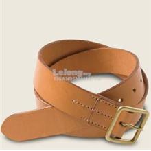 Red Wing Acc Leather Belt 1 5Inch 96563 Natural Tan Solid Brass Buckle