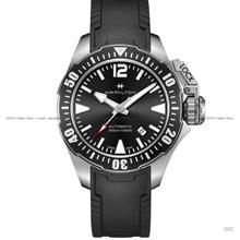 HAMILTON H77605335 Khaki Navy Frogman Auto 42mm Rubber Black