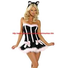 Sexy Cat Girl Lingerie Halloween Cosplay Costume YH1028