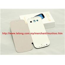 Samsung Galaxy S3 3200mAh Powerbank Battery Casing Charger White Case