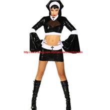 Sexy Nun Halloween Cosplay Lingerie Costume YH1493