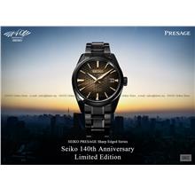 SEIKO SPB205J1 PRESAGE Sharp Edged 140th Anniv Automatic Black Gold LE