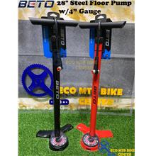 BETO 28" Steel Floor Pump w/4” Gauge (CMP-173SG9)