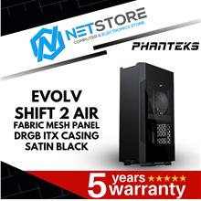 PHANTEKS EVOLV SHIFT 2 AIR FABRIC MESH PANEL DRGB ITX CASING - BLACK