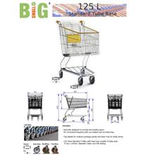 Trolley Shopping Supermarket 125Litre Standard Tube Base ST SDT125