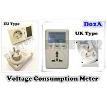 Electric Power Voltage Consumption Meter WATT Power D02A Ammeter 1033